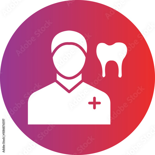 Dentist Male Icon Style