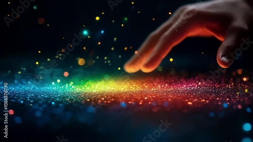 Digital marketing, banking, payment and online shopping, Businessman touching global business networking on colorful background