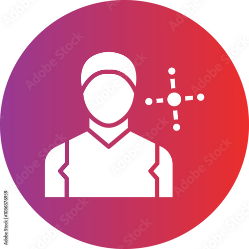 Network Specialist Male Icon Style