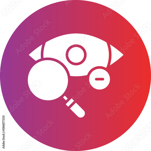 Manual Eye Examination Icon Style