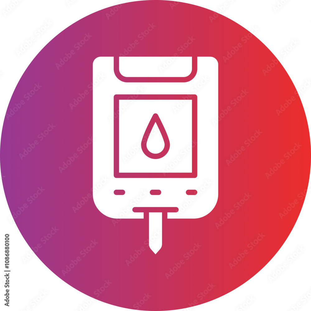 Glucose Checkup Icon Style Glucose Checkup Icon Style