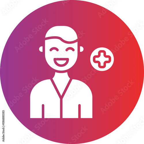 Male Patient Icon Style