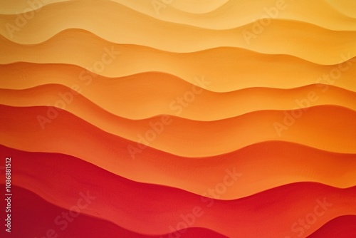 Vibrant Abstract Waves in Warm Gradient Tones