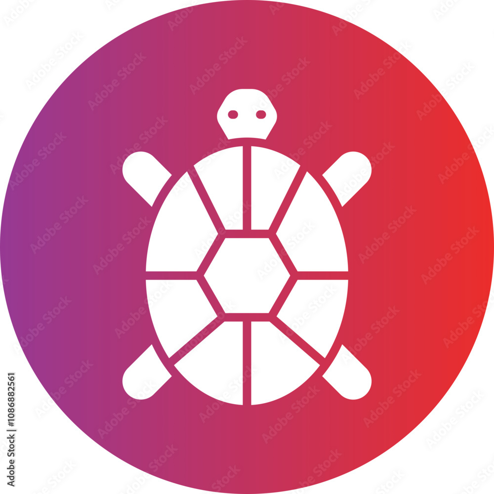 Obraz premium Sea Turtle Icon Style