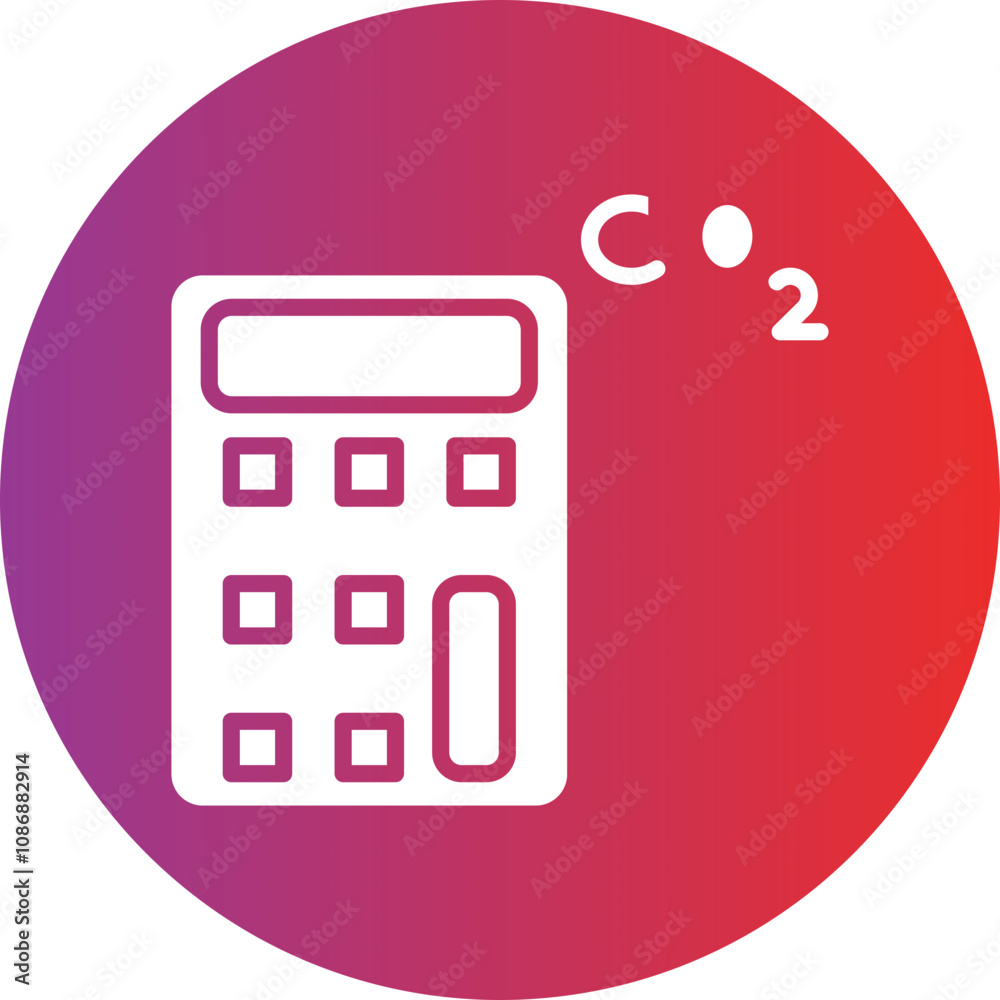 Gas Emissions Calculator Icon Style