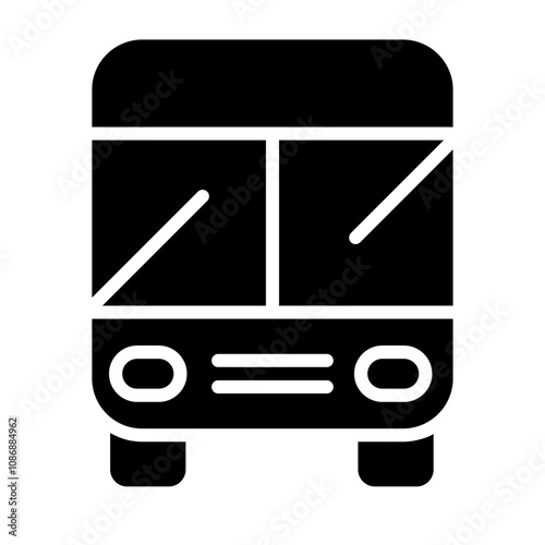 Bus icon vector. Public transport illustration. Trip symbol or logo. 