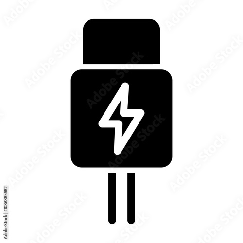 usb charger Solid icon