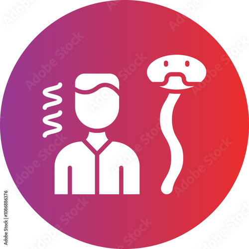 Fear Of Snakes Icon Style