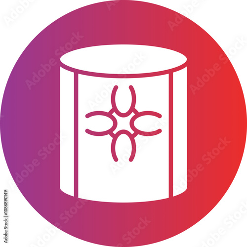 Toxic Waste Icon Style