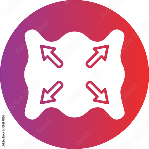 Fabric Elasticity Icon Style
