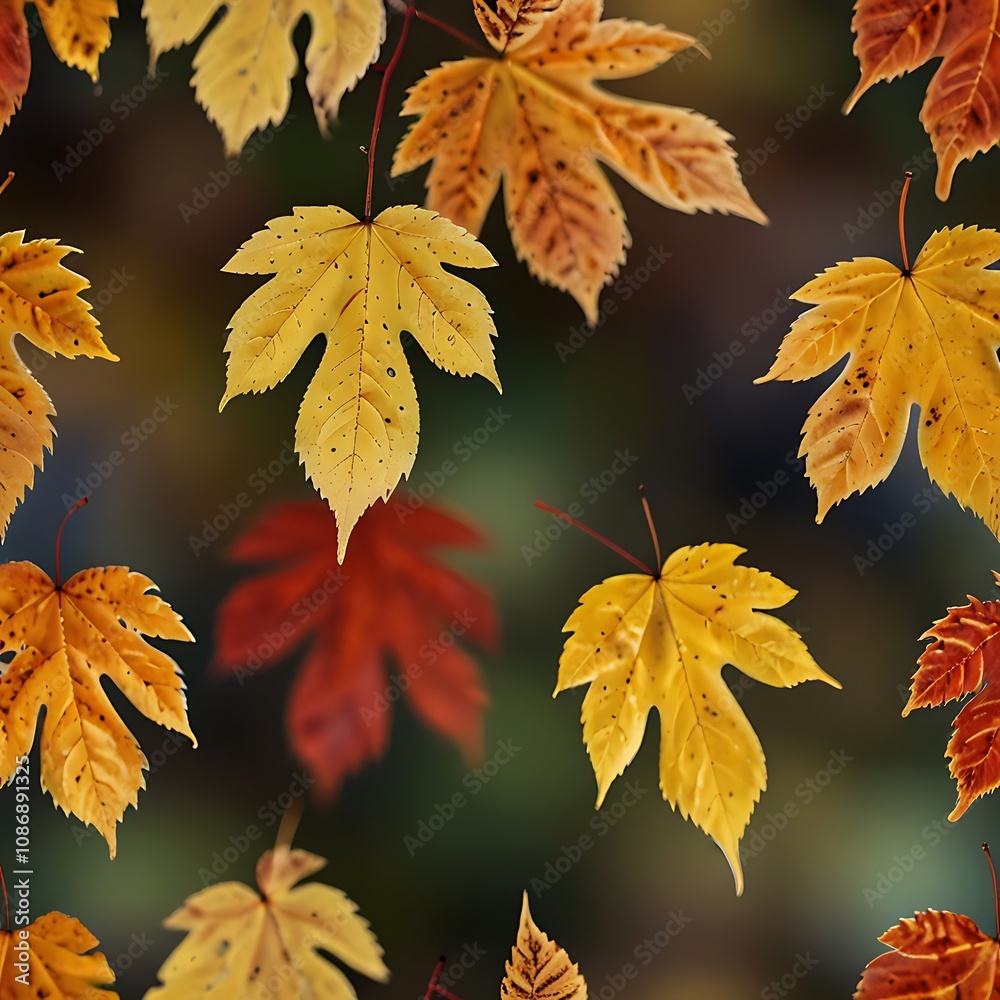Blurred Fall Leaves Creating a Soft and Warm Natural Autumn Background Blurred Fall Leaves Creating a Soft and Warm Natural Autumn Background
