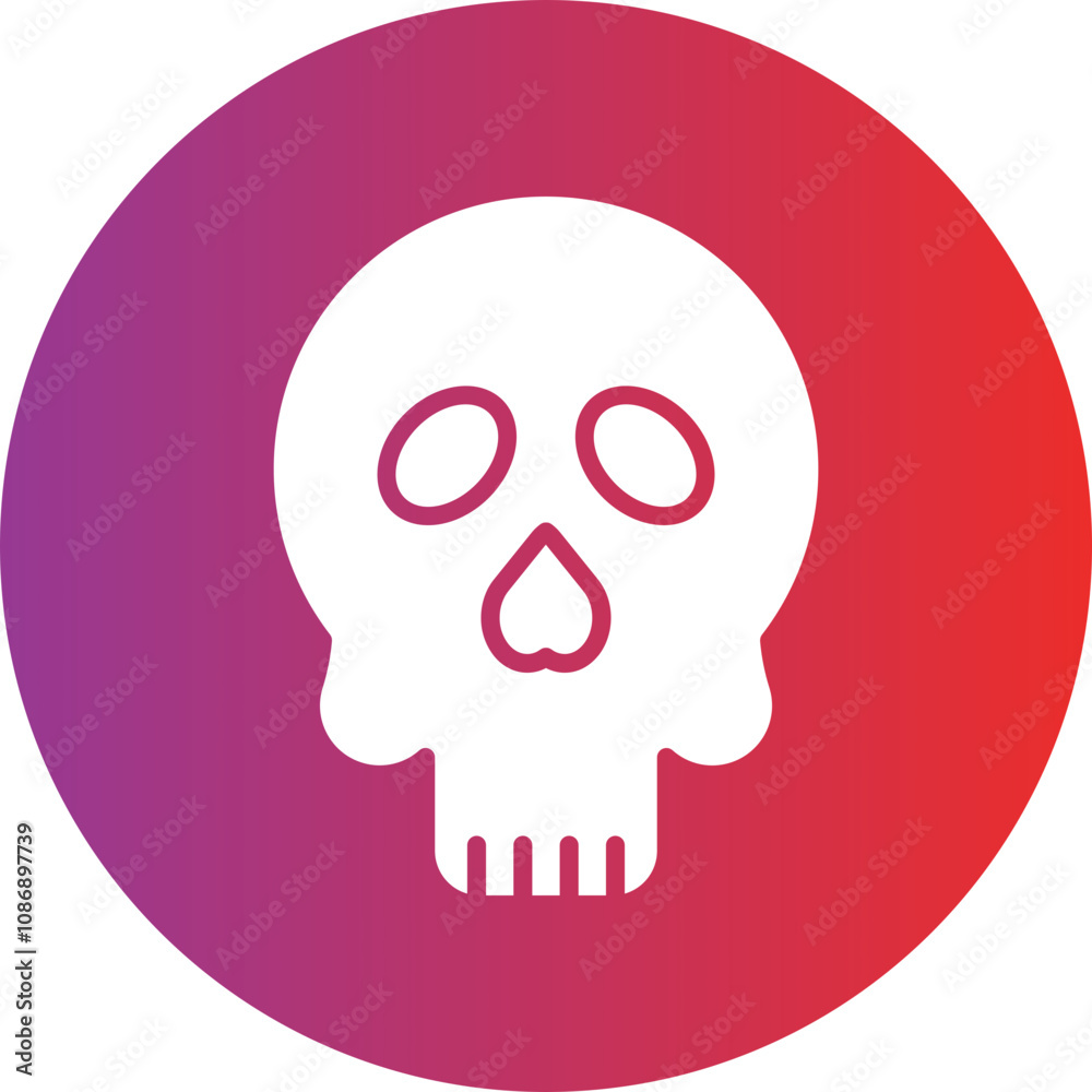 Cute Skull Icon Style