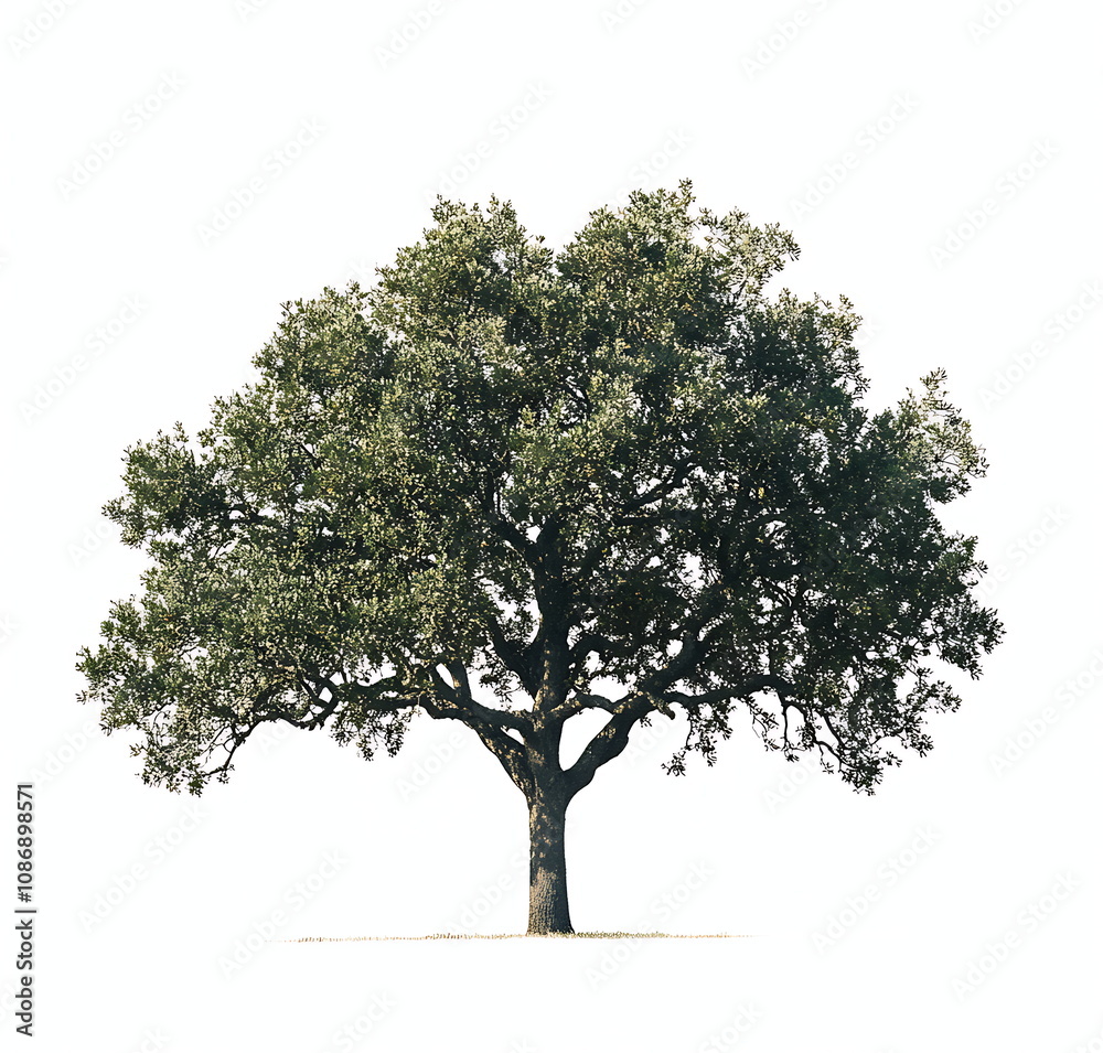 Sycamore tree with green leaves isolated Sycamore tree with green leaves isolated