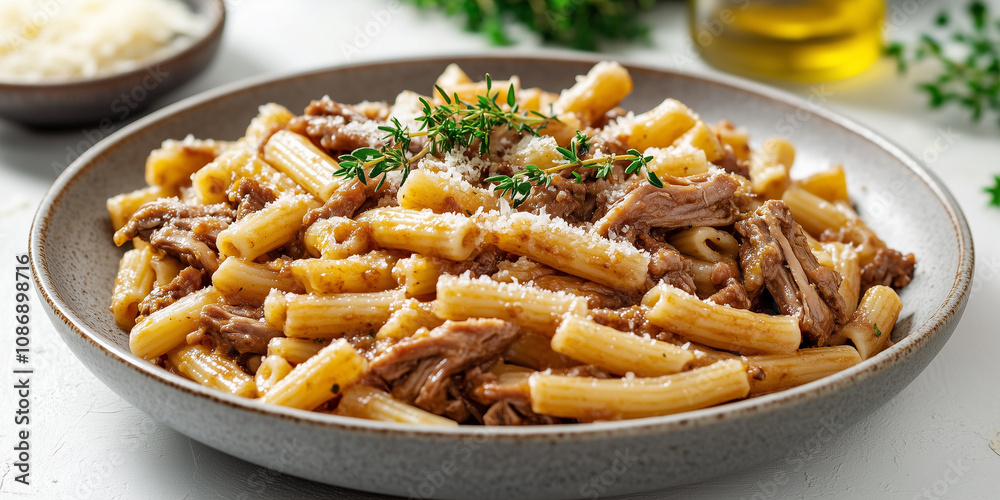 Rigatoni with Savory Duck Ragu Rigatoni with Savory Duck Ragu