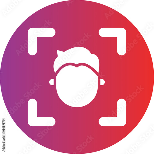 Face Sensor Icon Style