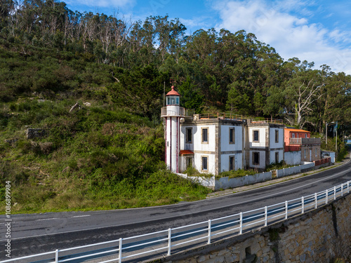 Faro de Rebordiño en Muros A Coruña Galicia
