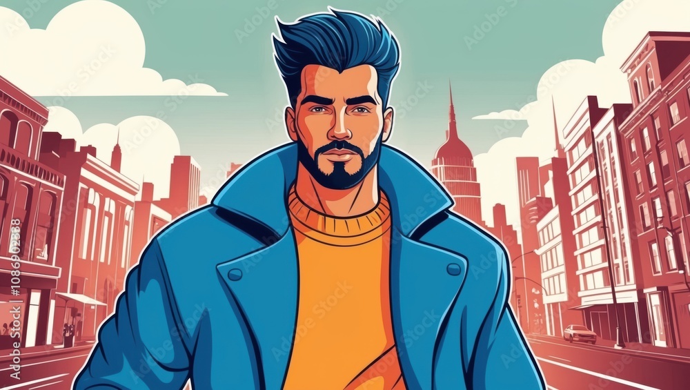 Urban fashion statement city streets digital art vibrant environment eye-level perspective modern culture trends Urban fashion statement city streets digital art vibrant environment eye-level perspective modern culture trends
