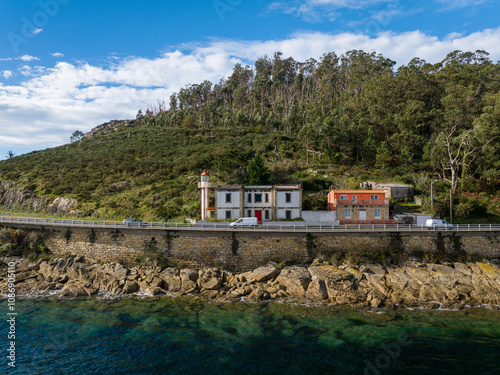 Faro de Rebordiño en Muros A Coruña Galicia