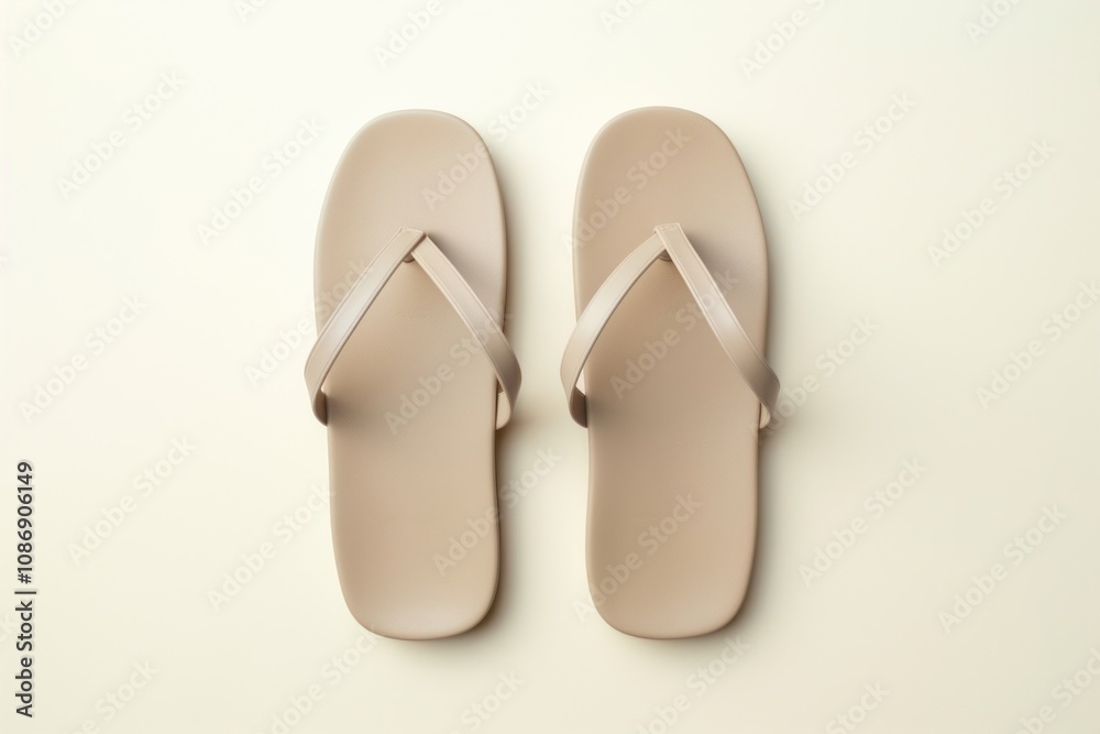 Flip-flops footwear pair simplicity. Flip-flops footwear pair simplicity.
