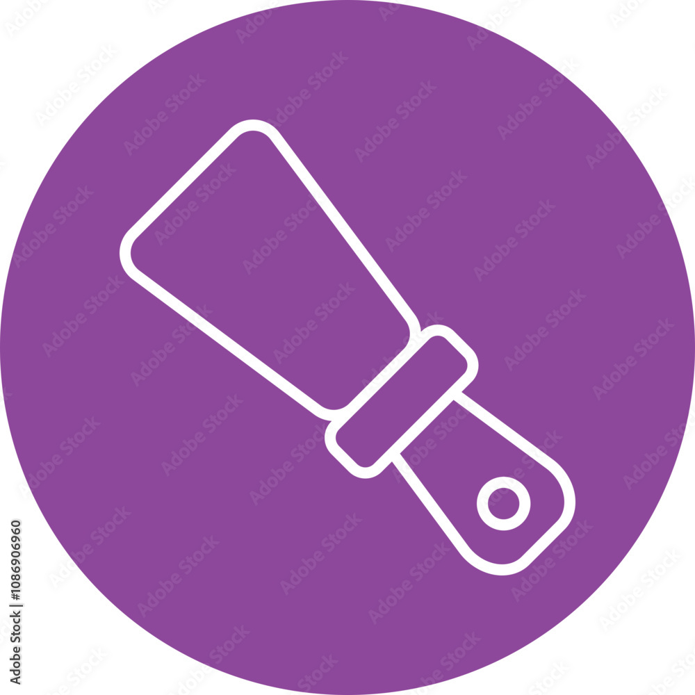Putty Knife line circle icon Putty Knife line circle icon
