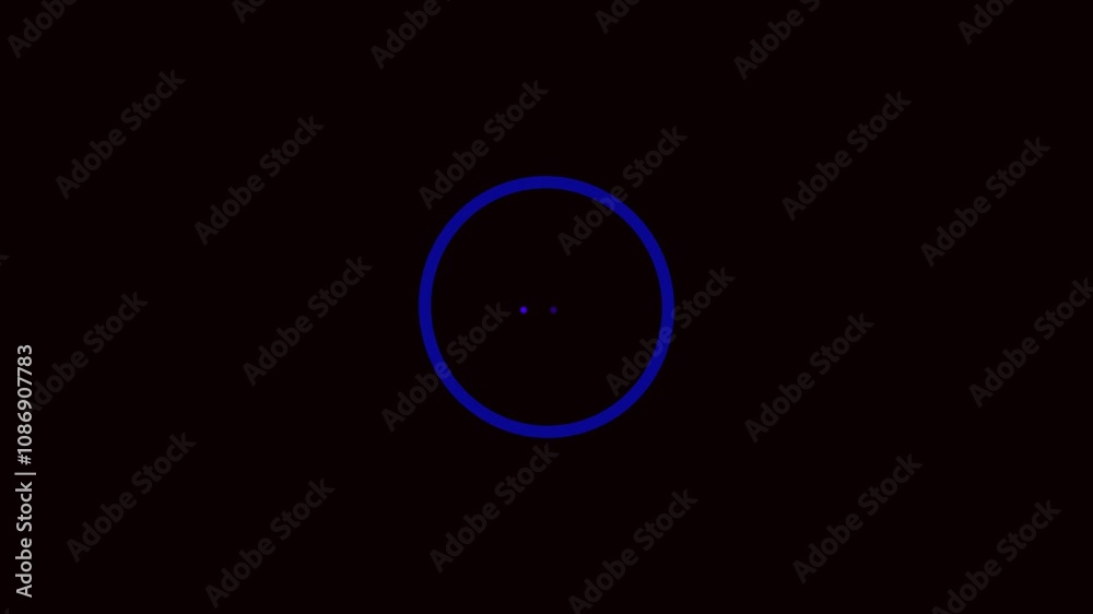 Neon fast loading bar icon animation on black background. loading bar icon animation., neon upload Circle animation.