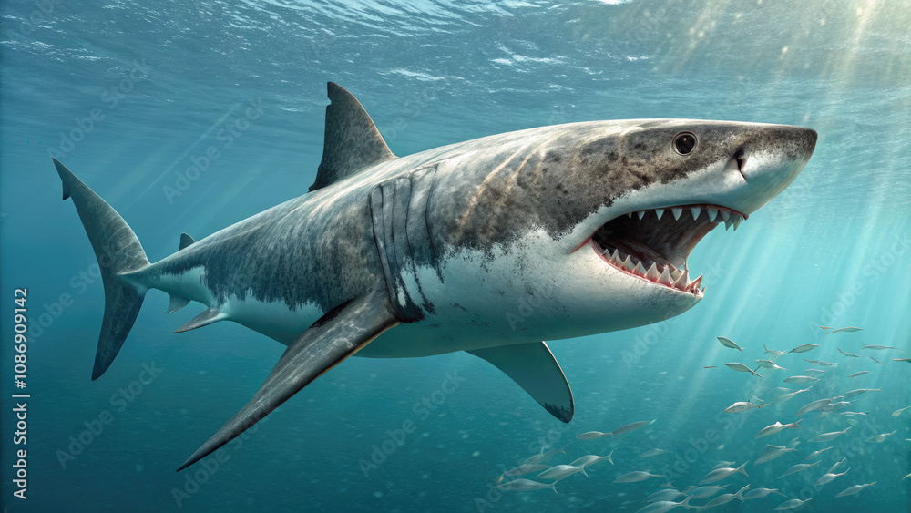 Fototapeta premium 4K Injured Shark