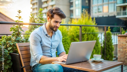 Remote Work on Terrace
