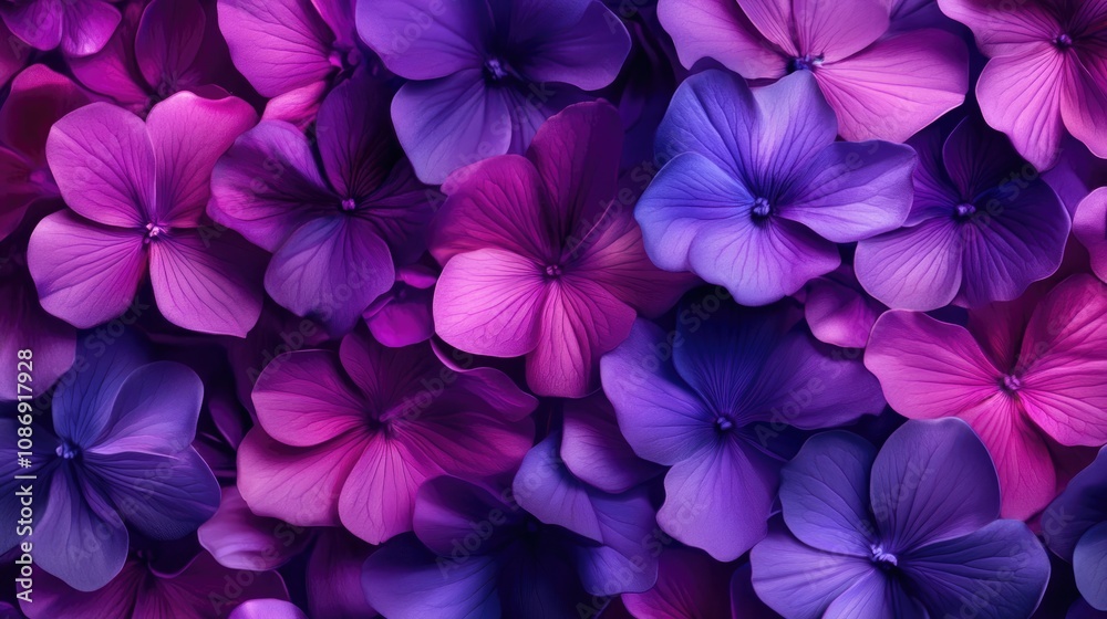 Vibrant abstract macro background showcasing a dense arrangement of spring lilac and violet flowers, perfect for greeting cards or banners celebrating spring events and festivities. Vibrant abstract macro background showcasing a dense arrangement of spring lilac and violet flowers, perfect for greeting cards or banners celebrating spring events and festivities.