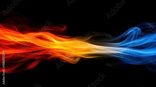 Dynamic motion of colorful flames abstract art digital background vibrant energy creative concept