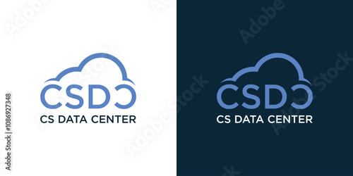 Cloud logo and company initials