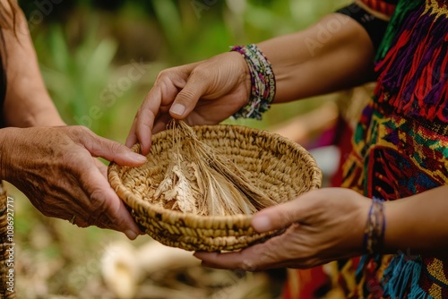 Eco-friendly practices in indigenous cultures, emphasizing harmony with nature