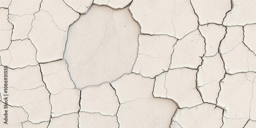 Cracked wall with plaster texture in a dry state, distressed, architecture Cracked wall with plaster texture in a dry state, distressed, architecture