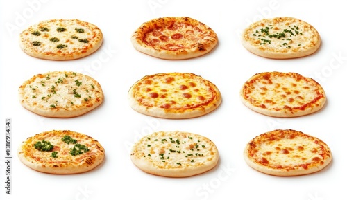 Assortment of Delicious Pizzas