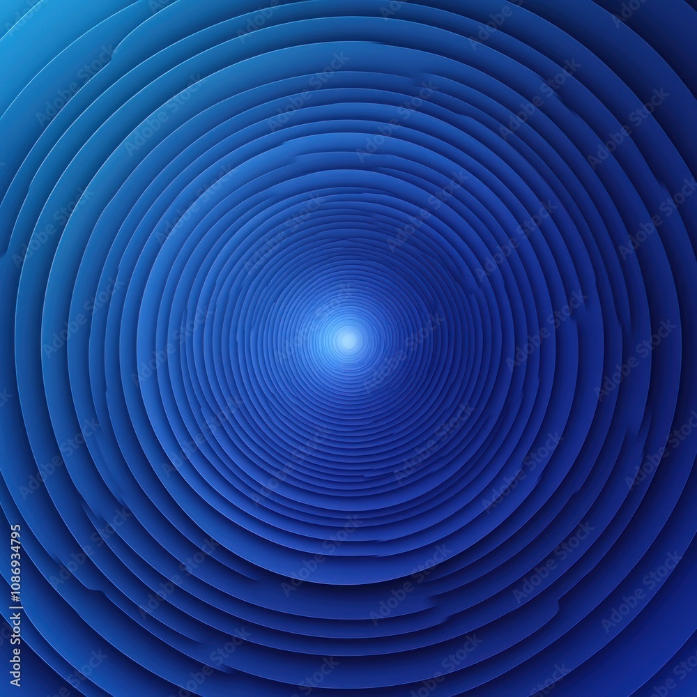 Abstract Blue Concentric Circles Pattern Abstract Blue Concentric Circles Pattern