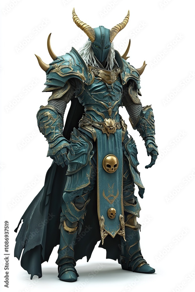 3d realistic Fantasy themed character on an isolated white background 3d realistic Fantasy themed character on an isolated white background