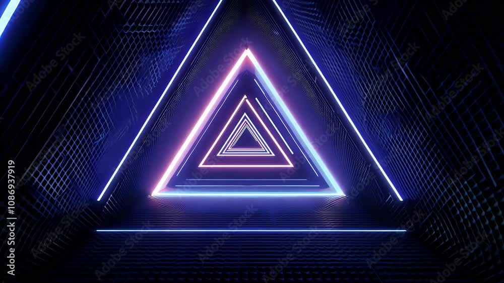 texture 4K geometric design creates dynamic futuristic visual perfect business innovation related content abstract triangle background glossy polygon stripes dark shiny high technology technical
