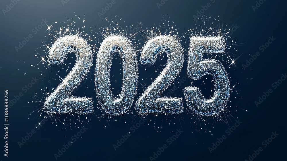 2025 New Year Celebration Typography 2025 New Year Celebration Typography