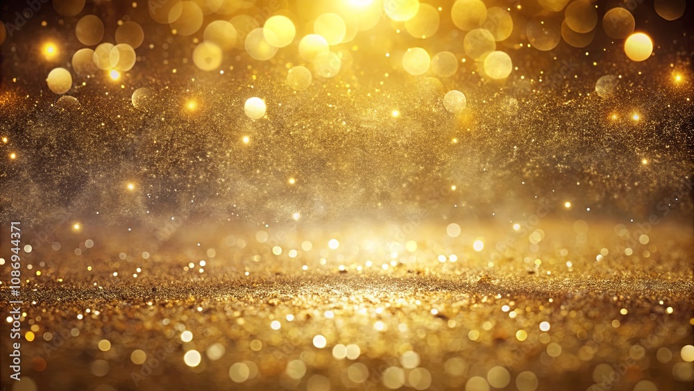 Luminous Golden Glitter Background with Sparkling Lights and Shimmering Texture Luminous Golden Glitter Background with Sparkling Lights and Shimmering Texture