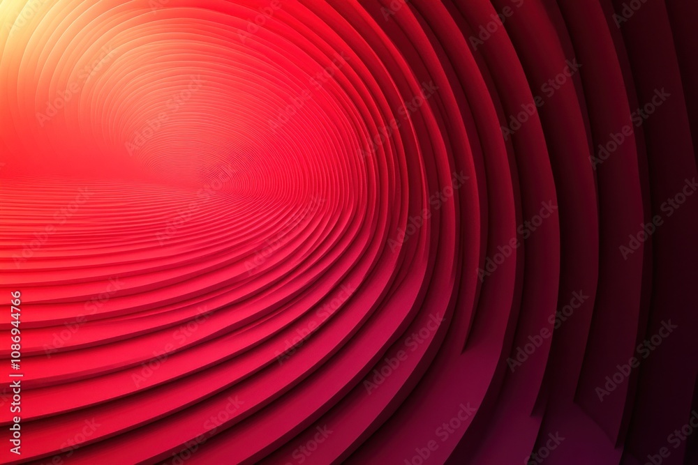 Abstract Red and Yellow Curving Lines Background Abstract Red and Yellow Curving Lines Background