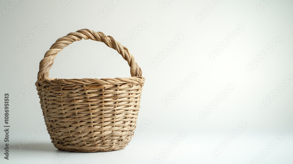 Empty woven seagrass gift basket Empty woven seagrass gift basket