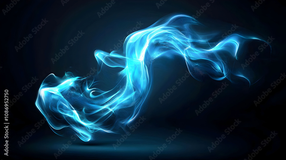 A swirling, ethereal blue smoke-like effect against a dark background, creating a mystical and dynamic visual appearance. A swirling, ethereal blue smoke-like effect against a dark background, creating a mystical and dynamic visual appearance.