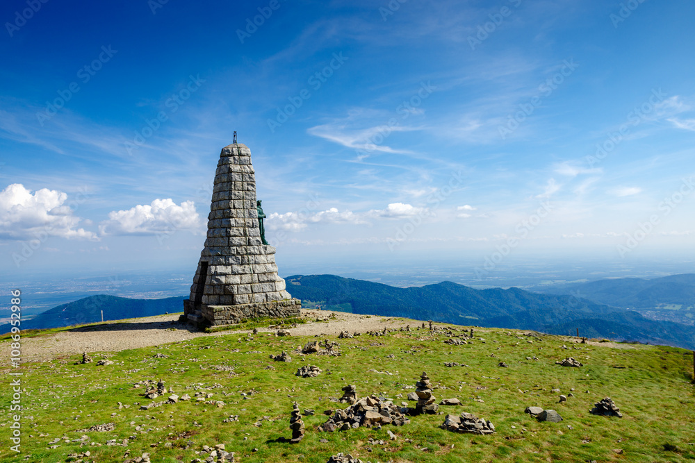 Grand Ballon, the highest peak in the Vosges Mountains