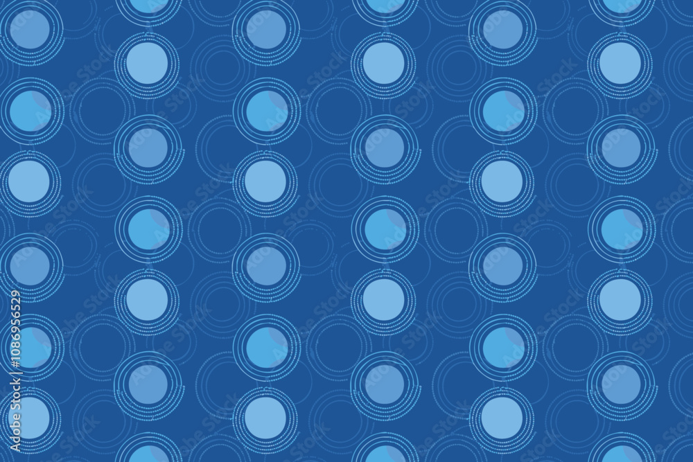 Abstract blue modern background with circle elements