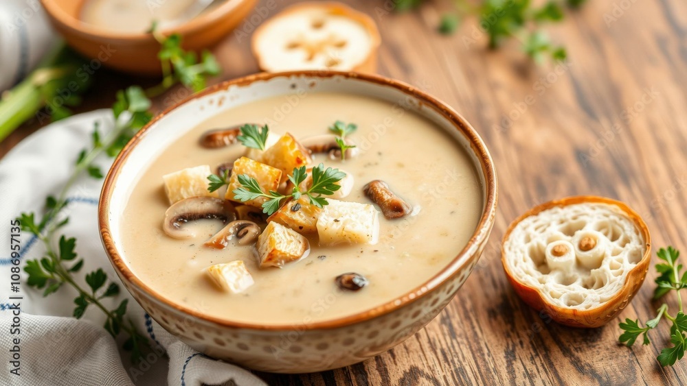 Warm Up with Creamy Mushroom Soup: Perfect for Cozy Meals and Comfort Food Lovers Warm Up with Creamy Mushroom Soup: Perfect for Cozy Meals and Comfort Food Lovers