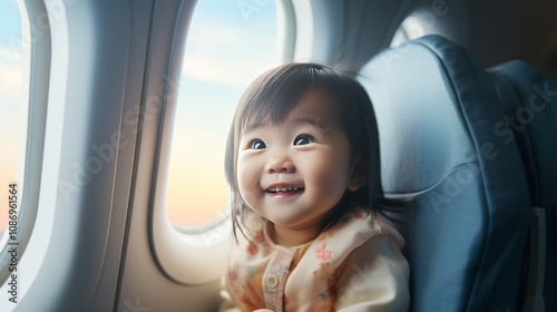 Captivating Moments: A Journey of Pure Joy as an Adorable Asian Kid Soars through the Skies