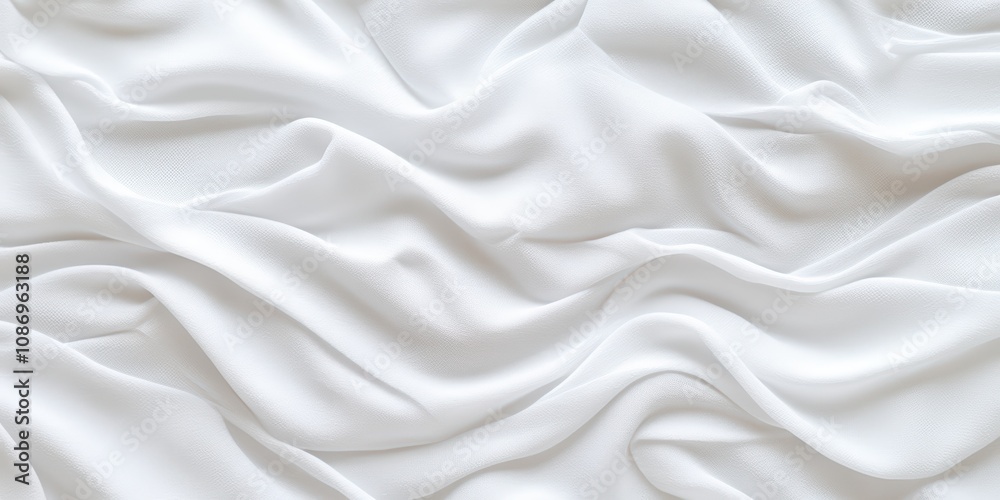 Flowing white fabric texture background Flowing white fabric texture background