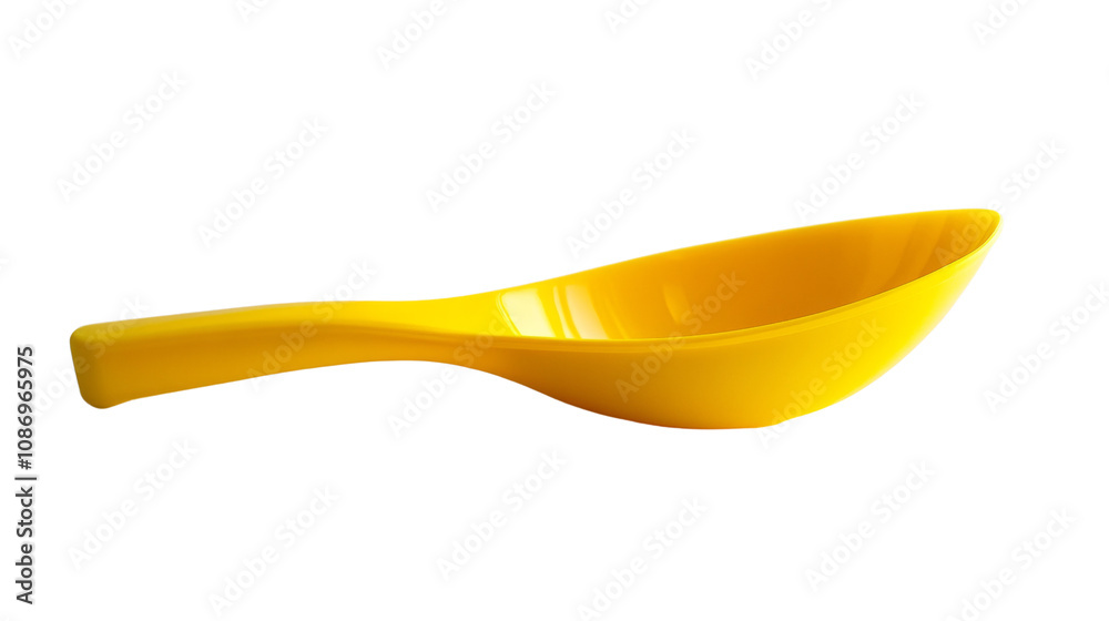 Bright Yellow Scoop isolated transparent background Bright Yellow Scoop isolated transparent background