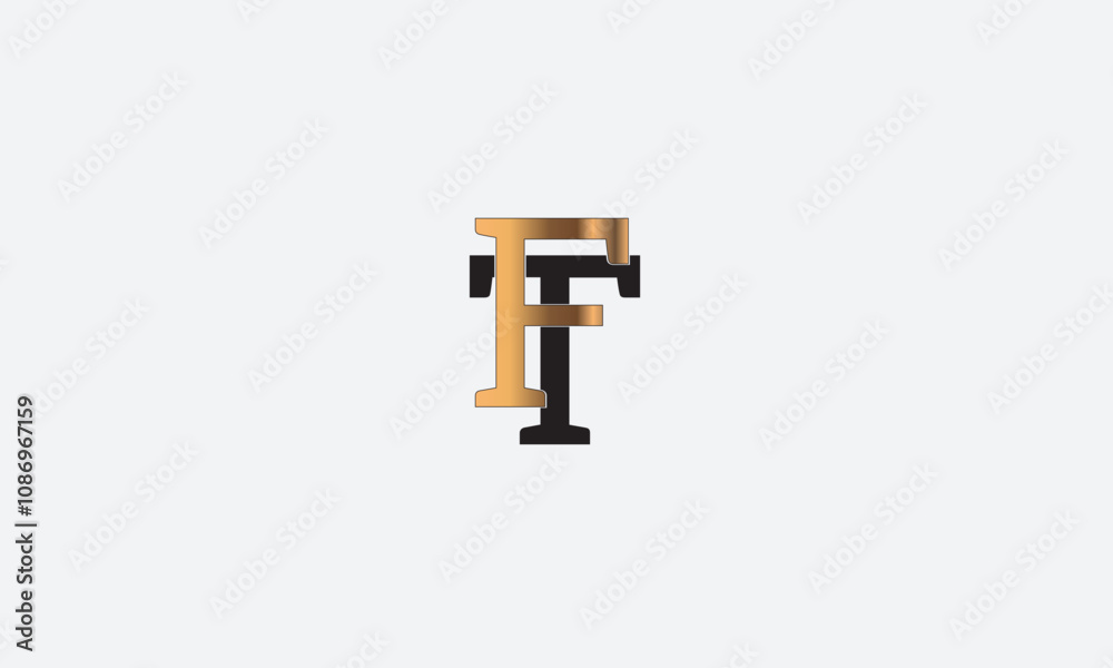 FT, TF , F , T , Abstract Letters Logo Monogram FT, TF , F , T , Abstract Letters Logo Monogram