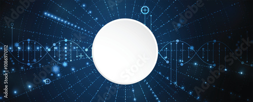 DNA science and medical background concept