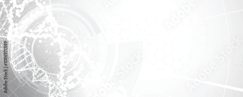 DNA science and medical background concept